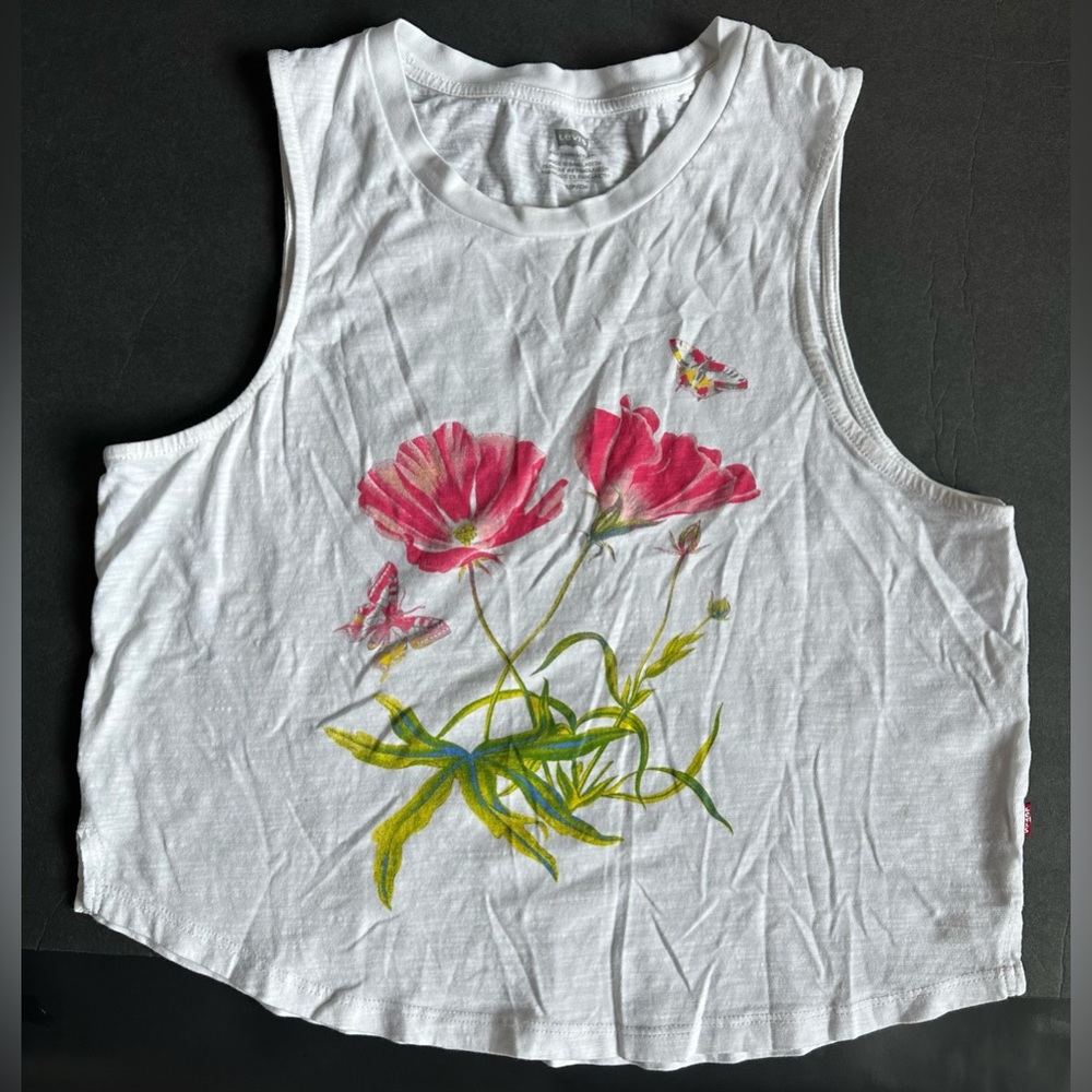 Levi’s Zoey Cropped Tank Top Size Small